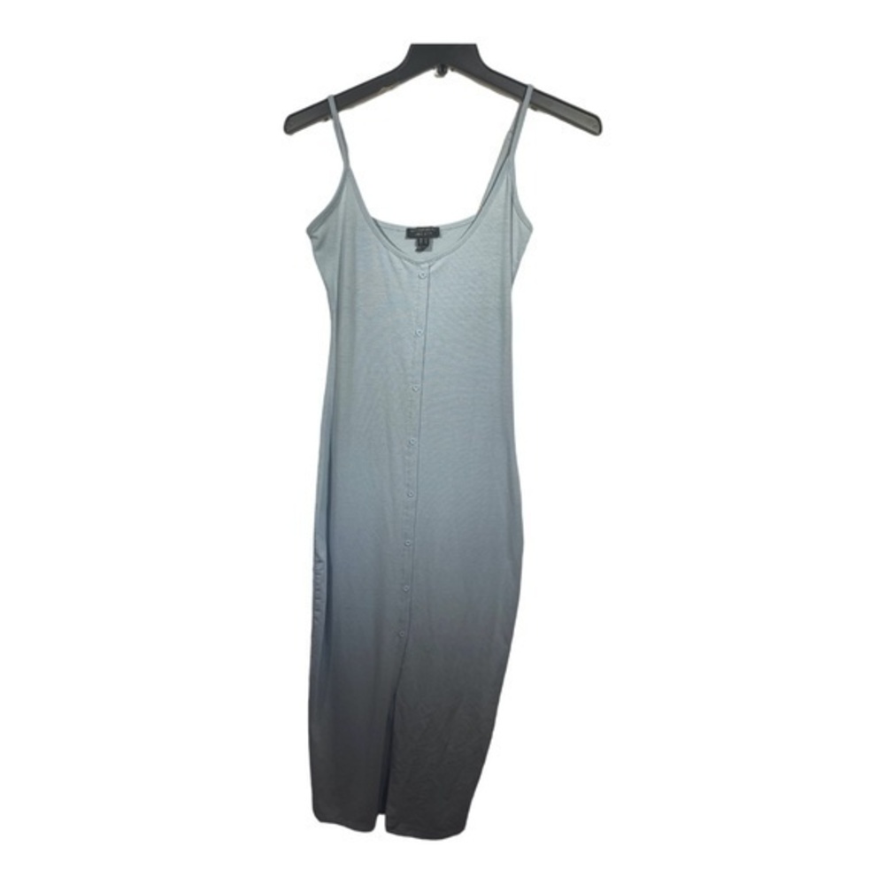 Streetwear Society Womens Maxi Dress Light Blue Spagetti Straps Jersey Knit Size